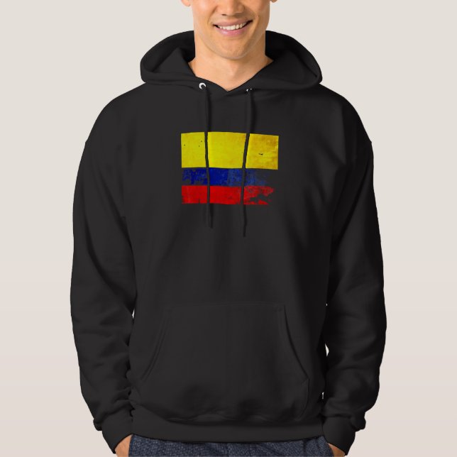 Colombiansk Flagga Hoodie (Framsida)