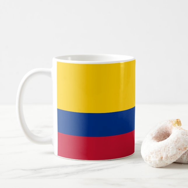 Colombiansk flagga kaffemugg (Med munk)