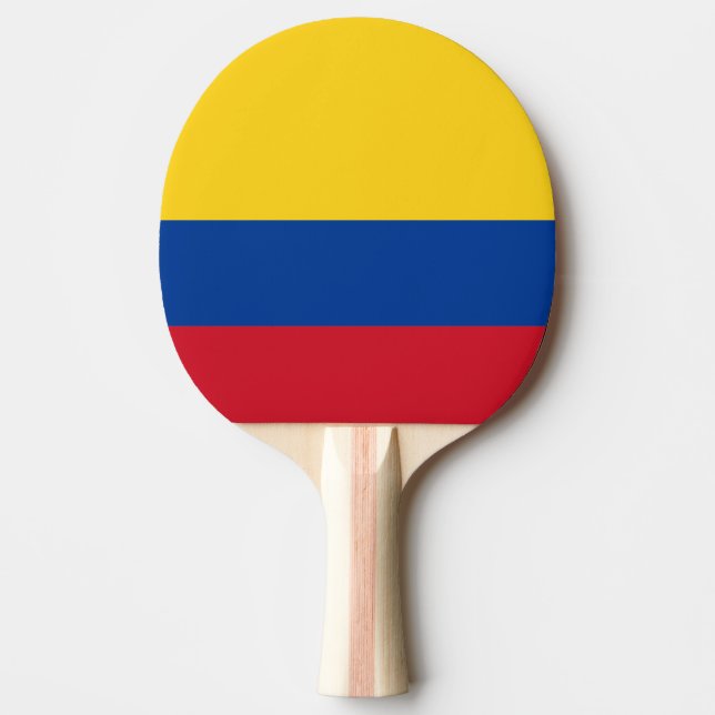 Colombiansk flagga pingisracket (Framsidan)