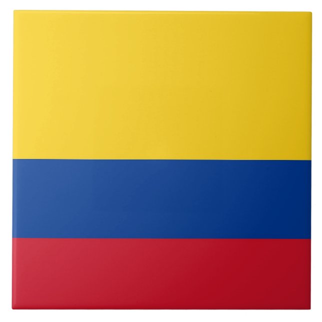 Colombiansk Flagga Tile Kakelplatta (Framsidan)
