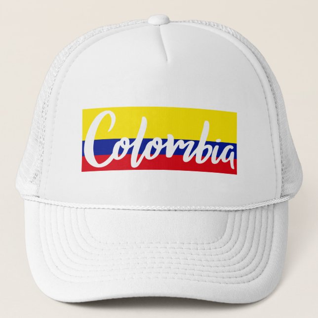 Colombiansk Flagga Truckerkeps (Framsida)