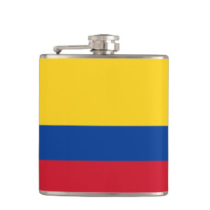 Colombiansk flaggaflaska fickplunta