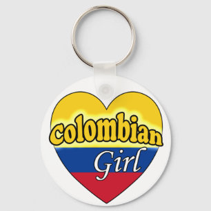 Colombiansk flicka nyckelring