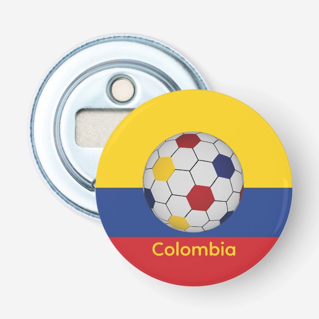 Colombiansk fotboll flasköppnare (Framsidan)
