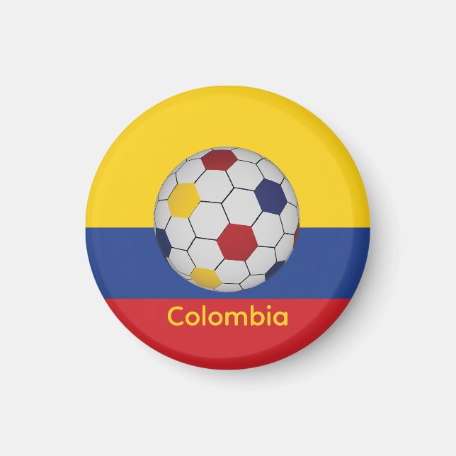 Colombiansk fotboll magnet (Framsidan)