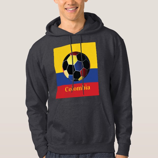 Colombiansk fotbollaffisch hoodie (Framsida)