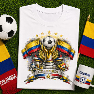 Colombiansk Fotbollsförening Colombiansk Fotboll V T Shirt