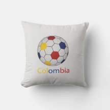 Colombiansk fotbollskastkudde