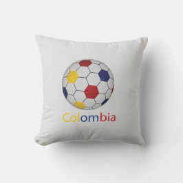 Colombiansk fotbollskastkudde kudde