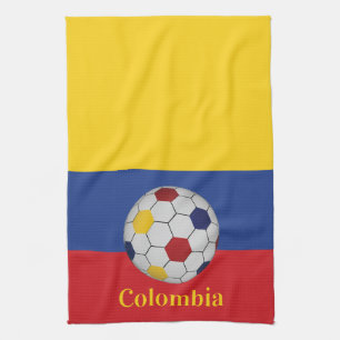 Colombiansk fotbollsposter kökshandduk