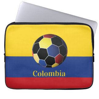 Colombiansk fotbollsposter laptop fodral