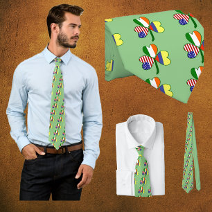 Colombiansk irländsk amerikansk flagg Shamrock Slips