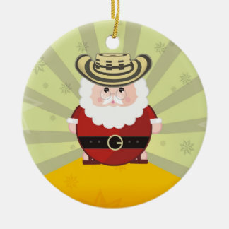 colombiansk jul julgransprydnad keramik
