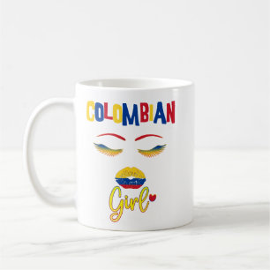 Colombiansk kvinna Proud att vara från Colombia  Kaffemugg