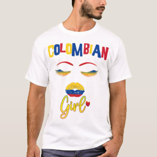 Colombiansk kvinna Proud ska vara från Colombia T- T Shirt