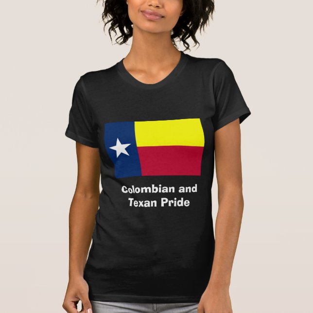 Colombiansk och Texanpride Tee Shirt (Framsida)