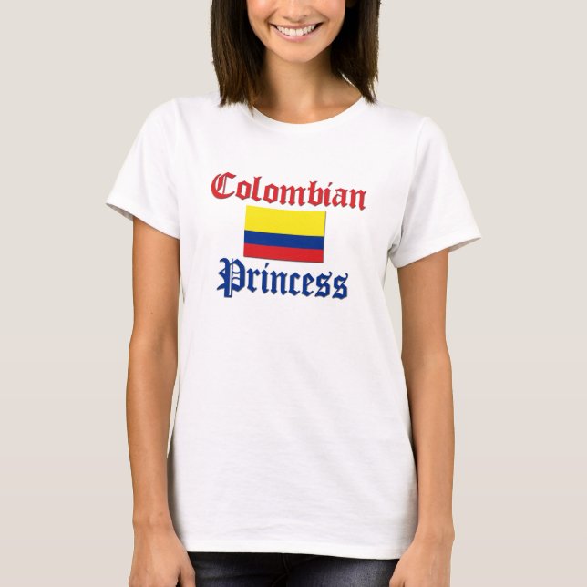 Colombiansk Princess T-shirt (Framsida)