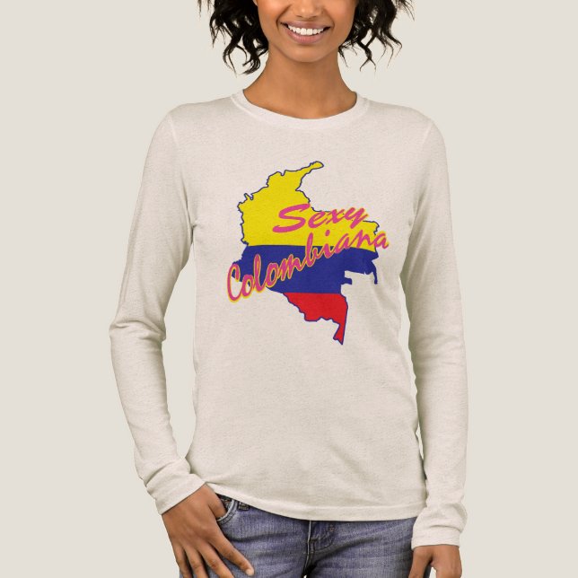 Colombiansk skjorta tee shirt (Framsida)
