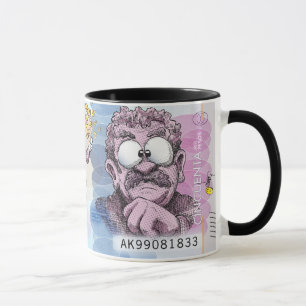 colombiansk valutakomp Tecknad Mugg 50 000 Pesos
