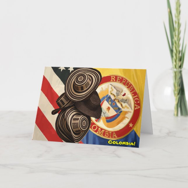 Colombiansk vänskap kort (Framsida)