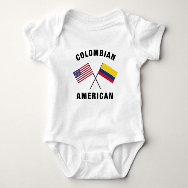 Colombianska amerikanska Flagga T Shirt (Framsida)