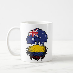 Colombianska australiska Australiens Träd-rötter Kaffemugg