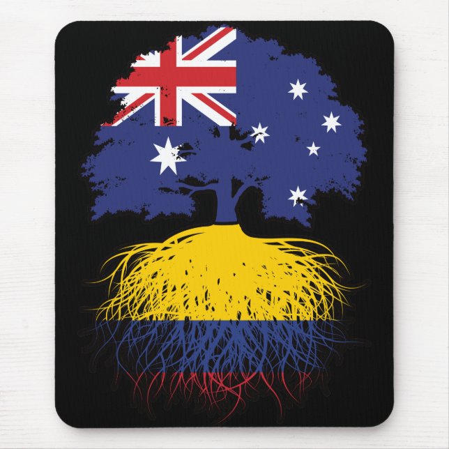 Colombianska australiska Australiens Träd-rötter Musmatta (Framsidan)