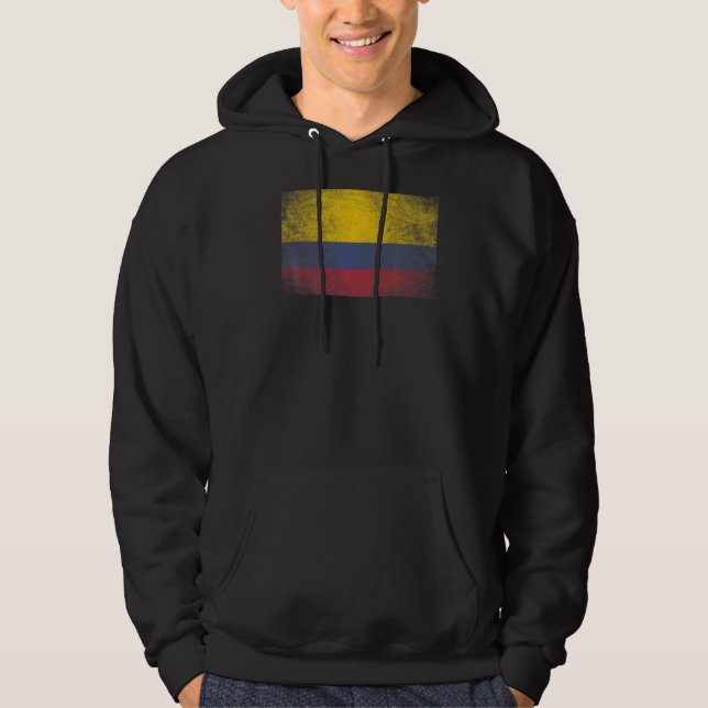 Colombianska colombianska Flagga Pride Land Home M Hoodie (Framsida)