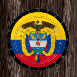 Colombianska Dartboard och darts/speltavlor i Flag Darttavla<br><div class="desc">Dartboard: Colombias och colombianska flagga,  familjespel - kärlek mitt land,  sommarspel,  helgdag,  fars dag,  födelsedagsfest,  College studenter/roligtar</div>