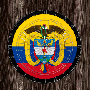 Colombianska Dartboard och darts/speltavlor i Flag Darttavla