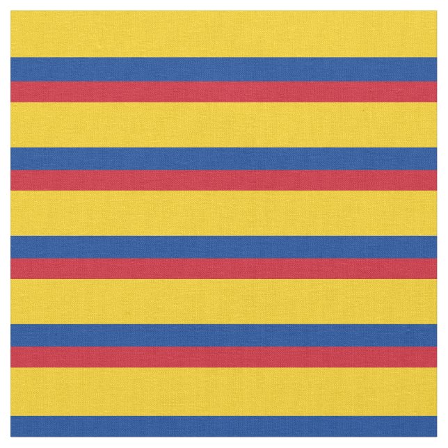 Colombianska Flagga & Colombia Trendig Fabric/mode Tyg (Närbild)