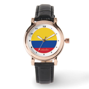 Colombianska Flagga & Colombia trendig mode /desig Armbandsur