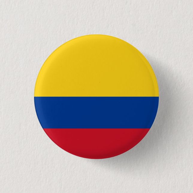 Colombianska Flagga, Flagga Colombia Knapp (Framsida)