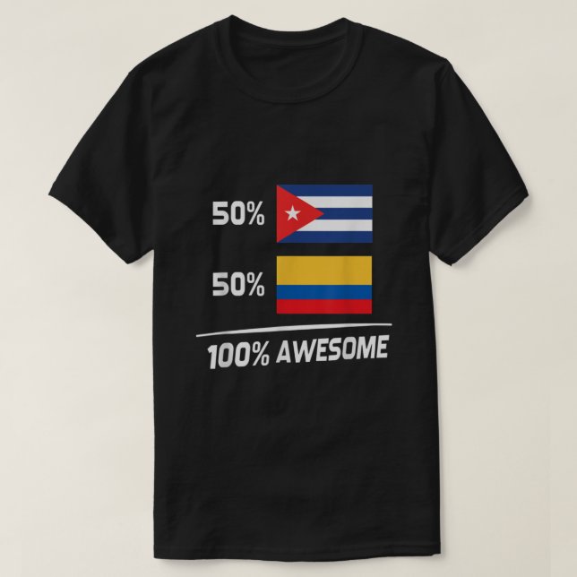 Colombianska Flagga Kuba T Shirt (Design framsida)