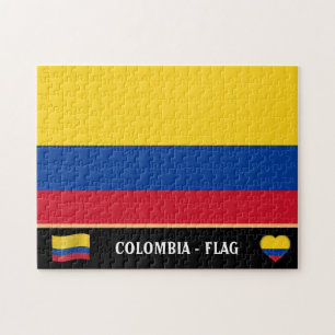 Colombianska Flagga och colombianska land / Colomb Pussel
