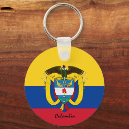 Colombianska Flagga- och colombianska patrioter/id Nyckelring