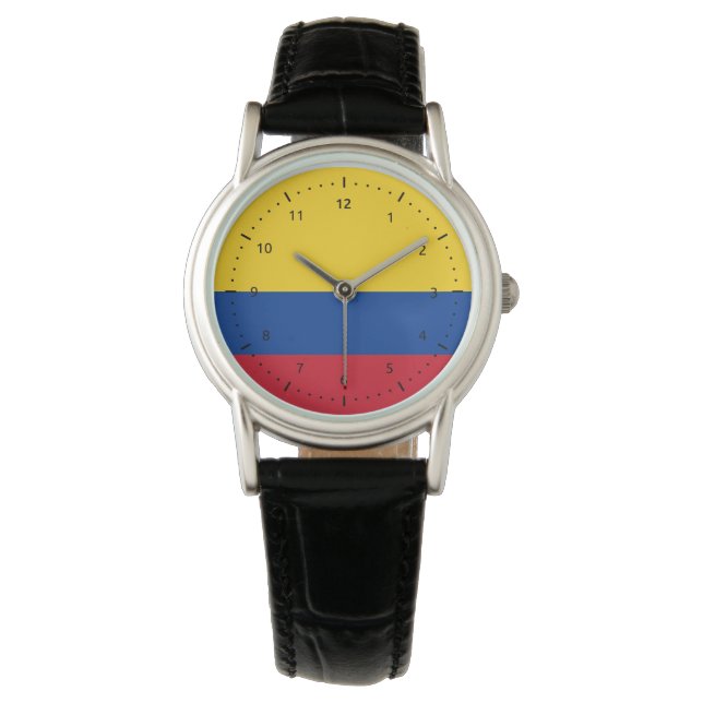 Colombianska flagga Watch Armbandsur (Framsida)