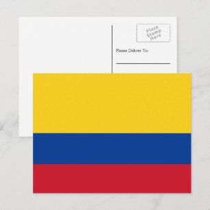 Colombianska flaggan, Colombias flagga Vykort