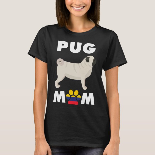 Colombianska Hund Pug Mamma Essential T-Shirt 1013 (Framsida)
