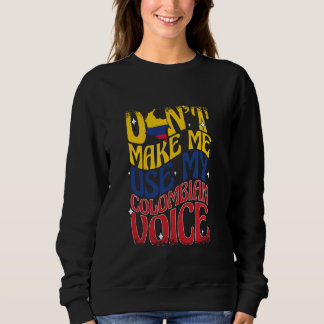 Colombianska kvinnohispanic-Pridet Colombia Flagga T Shirt