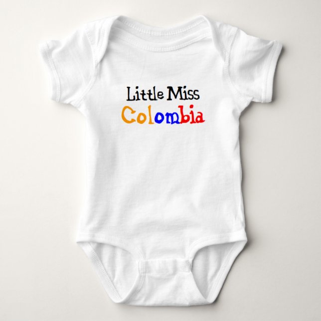 colombianska lilla fröken t shirt (Framsida)