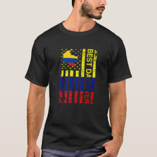 Colombianska Pappa Colombia Usa Amerikanska Fars d T Shirt