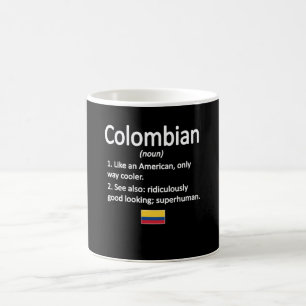 Colombianska rötter Colombia Flagga colombianska k Kaffemugg