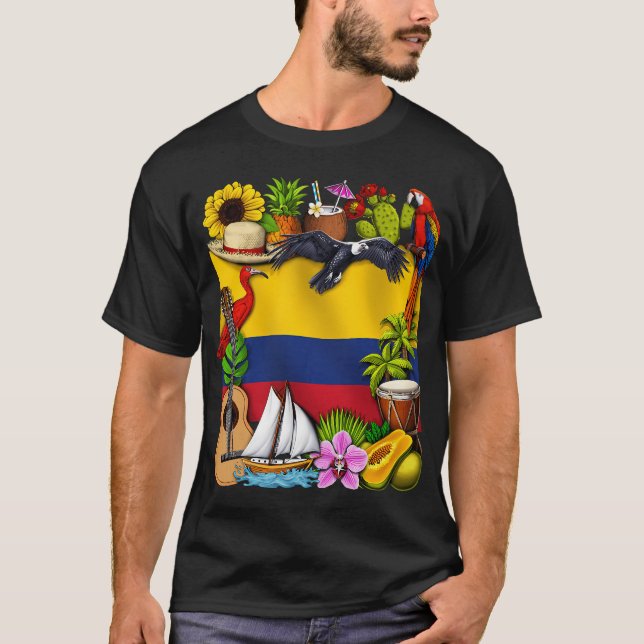 Colombianska stolthet t shirt (Framsida)