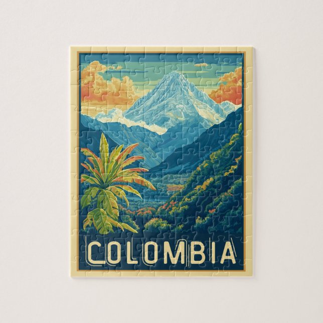 Colombianskt bergslandskap pussel (Vertikal)