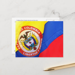 colombianskt resekort för Flagga Vykort