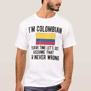 Colombias arv Colombia Roots colombianska Flagga T Shirt