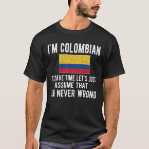 Colombias arv Colombia Roots colombianska Flagga T Shirt