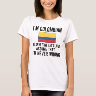 Colombias arv Colombia Roots colombianska Flagga T Shirt