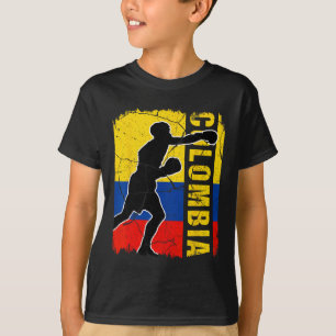 Colombias Boxing Team Colombia Flagga Boxing Glove T Shirt